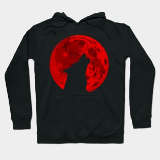 Blood Moon Wolf Hoodie